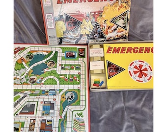 The Emergency! Board Game 1974 Milton Bradley Vintage