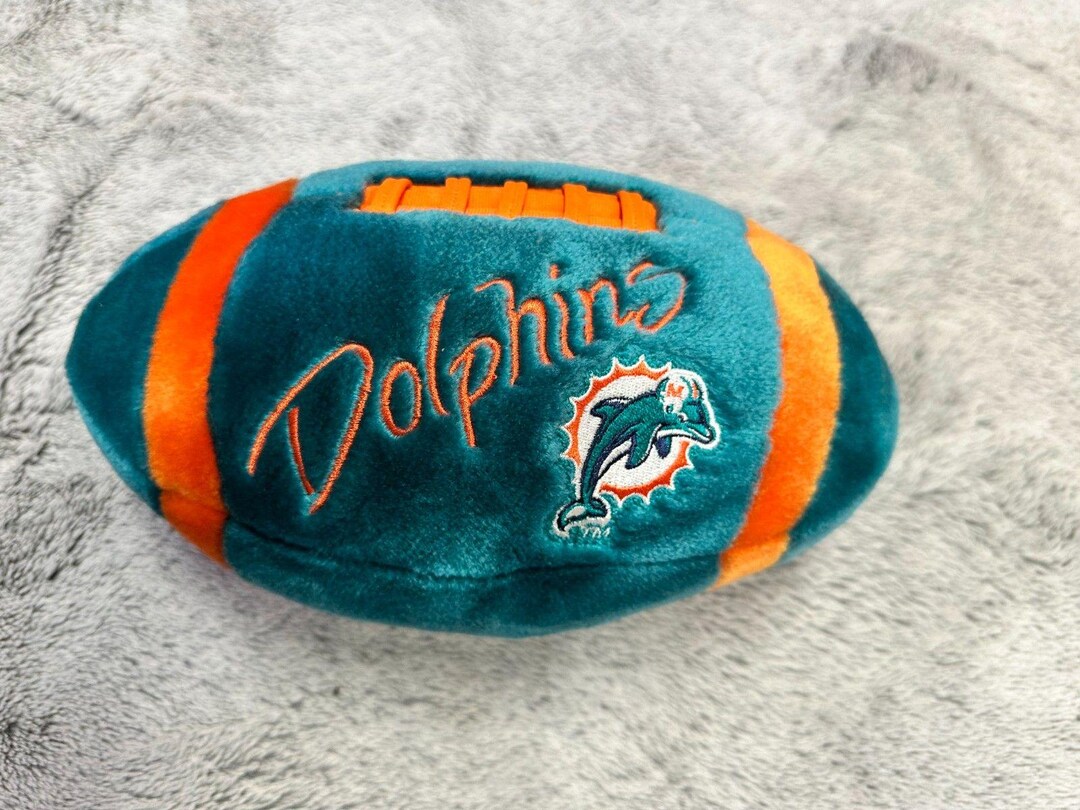 RARE SAMPLE Miami Dolphins Football Throw Pillow NFL Sports Memorabilia ...