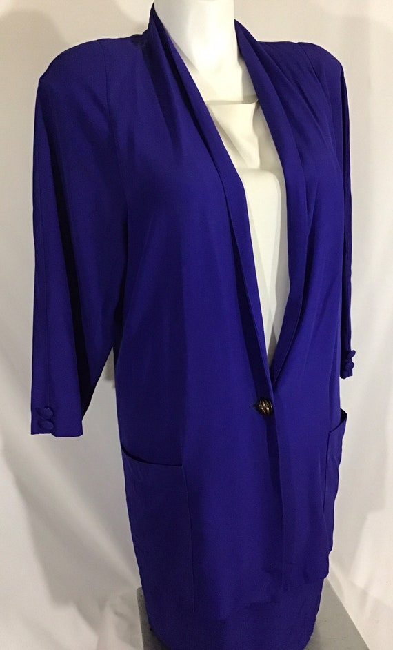 blazer dress with shoulder pads