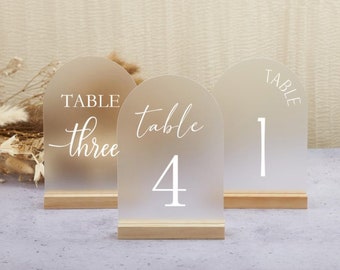 Numeri da tavolo per matrimoni, Numeri da tavolo per matrimonio, Numeri da tavolo in acrilico, Decorazione personalizzata per ricevimento di nozze glassato, Centrotavola per tavolo di nozze, Segnaletica