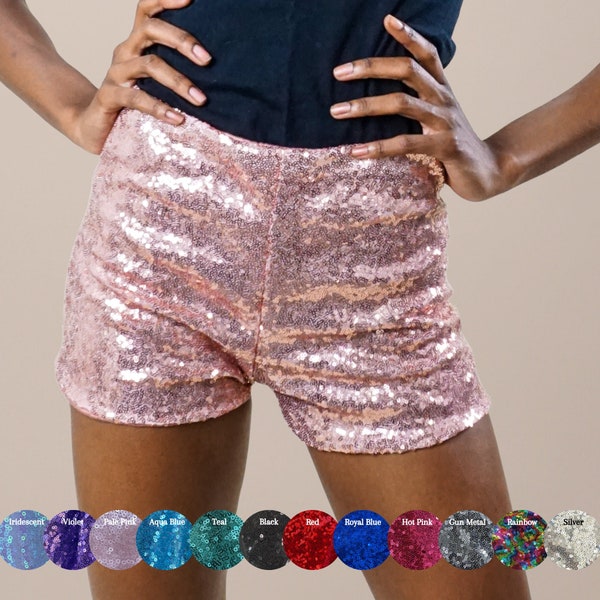Sequin Shorts Etsy