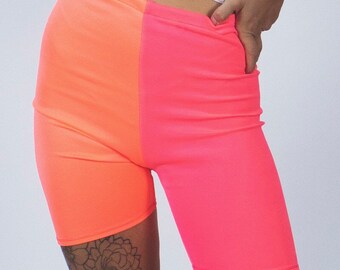 Biker Short - Neon 2 Tone