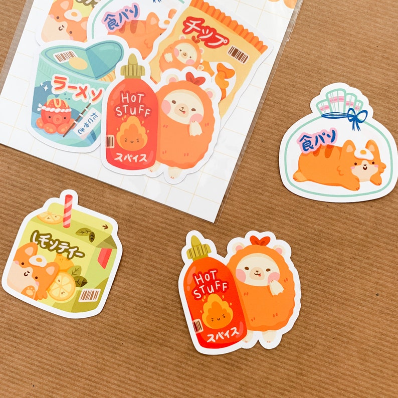  Snack  Buddies Stickerpack 5 pcs Autocollants  alimentaires 