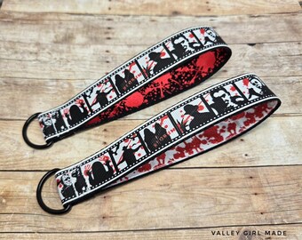 Horror Movie Film Strip Keychain Wristlet - Slasher Film Fan Key Fob