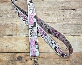 Ribbon Lanyard: A Girl's Place is in the Resistance - Galaxy Wars Non-Breakaway Lanyard