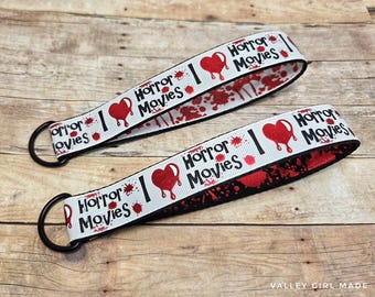 Horror Movie Keychain Wristlet: Slasher Film Fan Gift