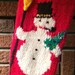 PDF for Vintage Snowman Stocking - Etsy