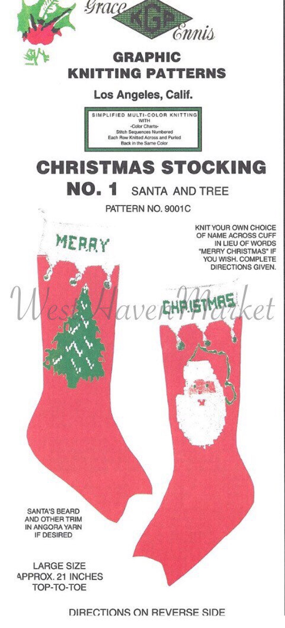 Ravelry: Tshirt yarn Christmas stocking pattern by Irina Sheina