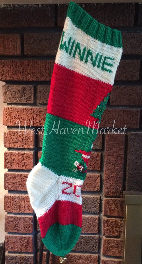 Kit For Vintage Personalized Candide Old Fashioned Christmas Stocking With 100 Pure Wool W Free Pattern