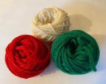 EXTRA YARN for Vintage Personalized  Christmas Stocking Kits - 100% Pure Wool