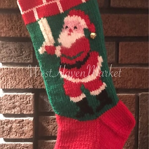 Needlepoint Stocking Kit, Santa Needlepoint Stocking Kit, Santa