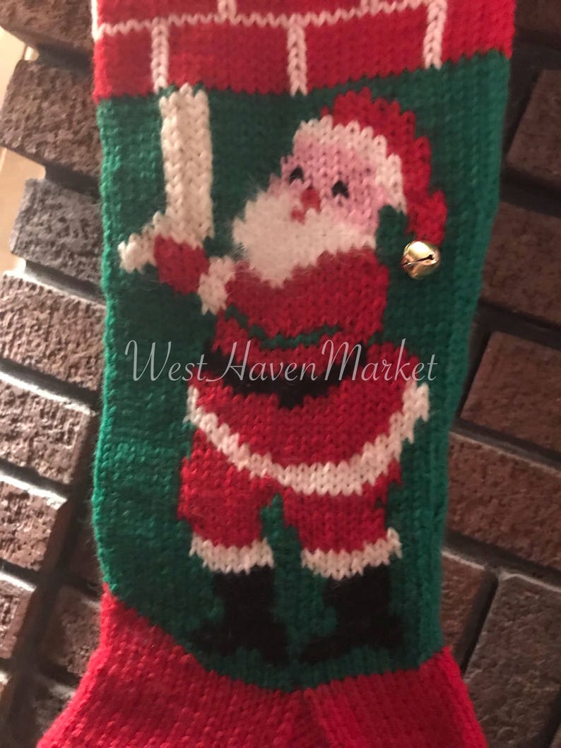 PATTERN for Vintage Santa Hanging Stockings Christmas Stocking Etsy