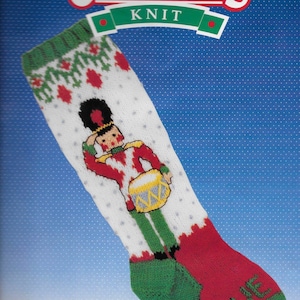 PDF for Vintage Toy Soldier Christmas Stocking - Digital Download