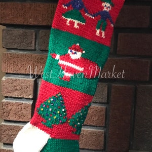 PDF for Vintage Personalized Christmas Stocking from 1945 - Digital Download