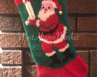 PATTERN for Vintage Santa Hanging Stockings Christmas Stocking -  Fleisher Santa Stocking #562 - HARD COPY mailed to you