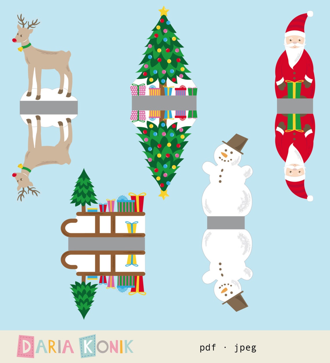 Weihnachtsdeko zum Ausdrucken direkter Download Rudolph Etsy