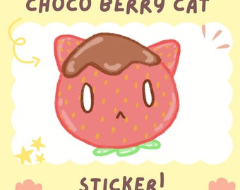 ChocoBerry Cat Sticker