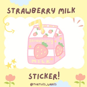 Strawberry Milk Sticker