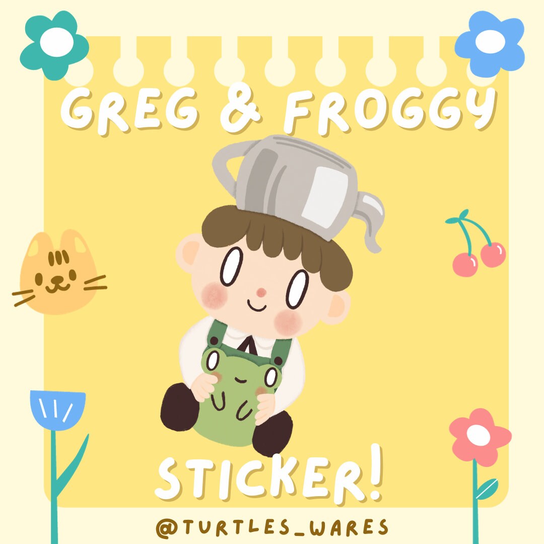 Greg and Froggy Sticker - Etsy