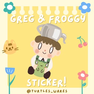 Adesivo Greg e Froggy