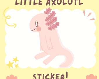 Kleiner Axolotl Sticker