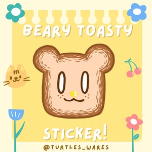 Beary geroosterde sticker