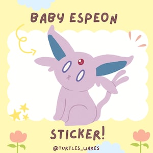 Bebé Espeon Pegatina