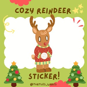 Gezellige rendiersticker