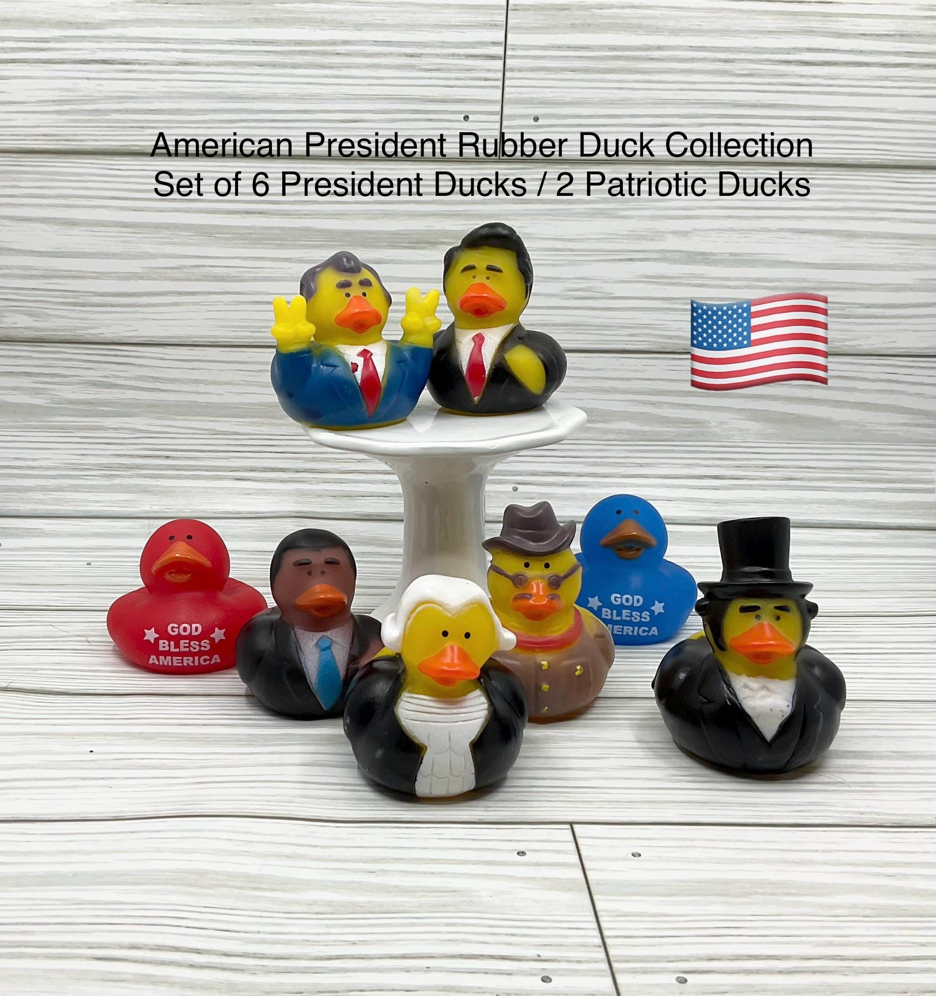 American President Rubber Ducks Set of 8 america Merica Presidents Voting History Ducks Party Favors Supplies Etsy