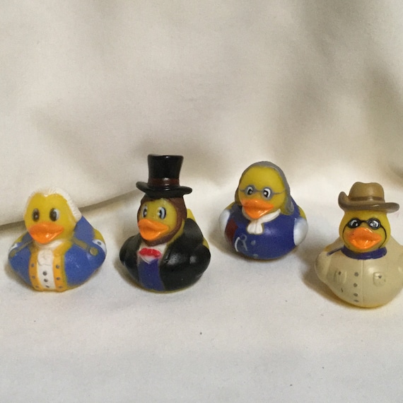4 rubber ducks