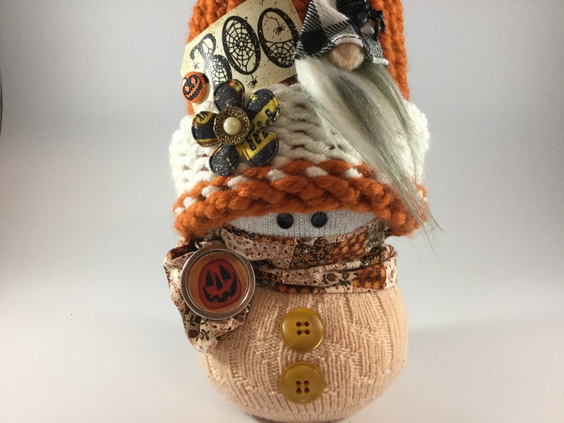 pumpkin \u201cSnow Friends\u201d fall decor Halloween Handmade Snowman