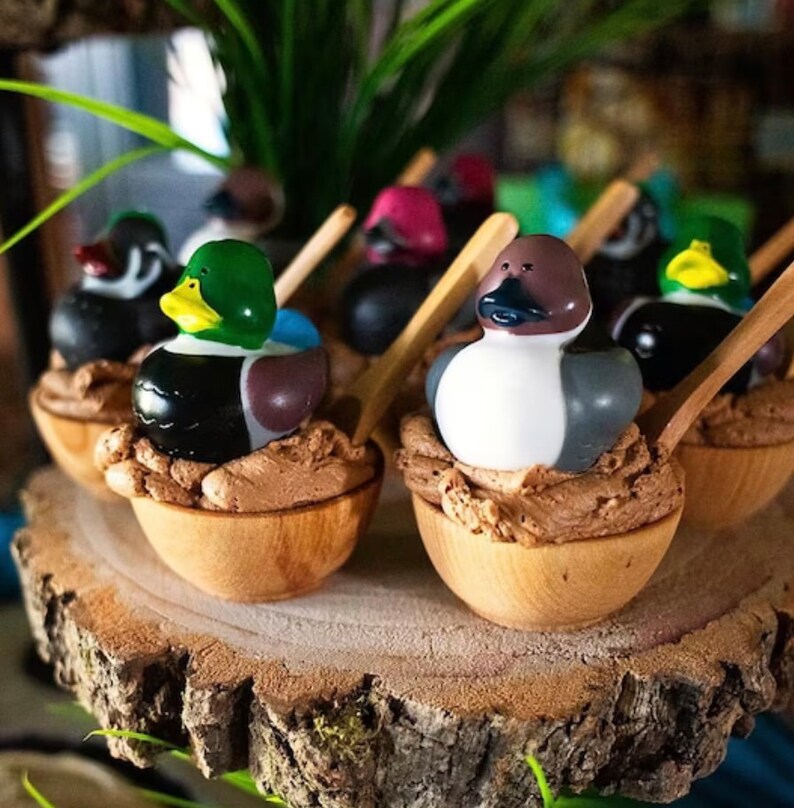 Decoy Rubber Ducks set of 4 with gift box, decoy ducks, decoy, party supplies, duck hunting, ducks, party favors image 9