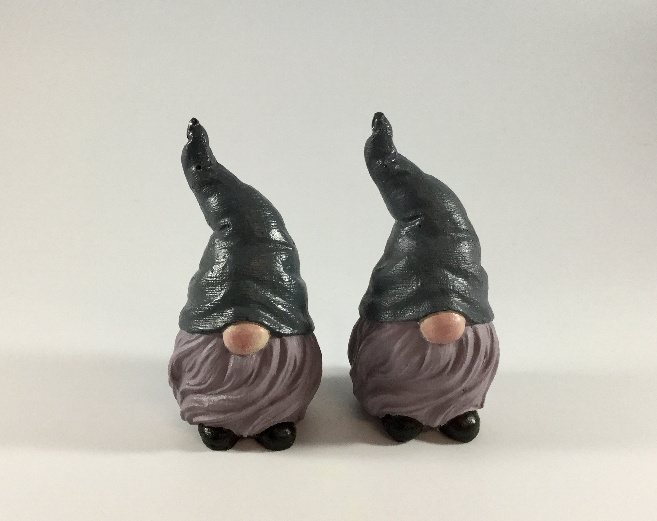 Concrete painted Gnome 1 handmade hand painted gnomes Etsy