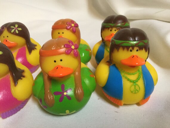 hippie rubber ducks