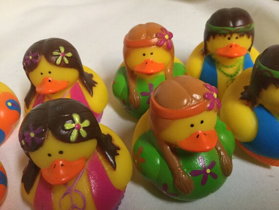 hippie rubber ducks