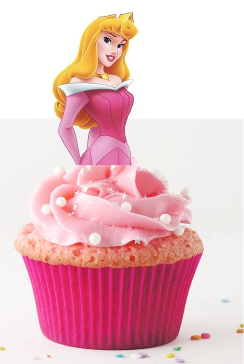 Your Cupcake Is Her Dress Sleeping Beauty Aurora Toppers Princess Birthday Party Decorations Set Of 12 Your Cupcake Is Her Dress Sleeping Beauty Aurora Toppers Princess Birthday Party Decorations Set Of 12