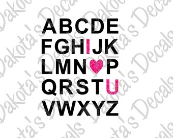 Free Free 186 Abc I Love You Svg Free SVG PNG EPS DXF File