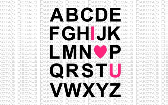 Free Free 279 Abc I Love You Svg Free SVG PNG EPS DXF File