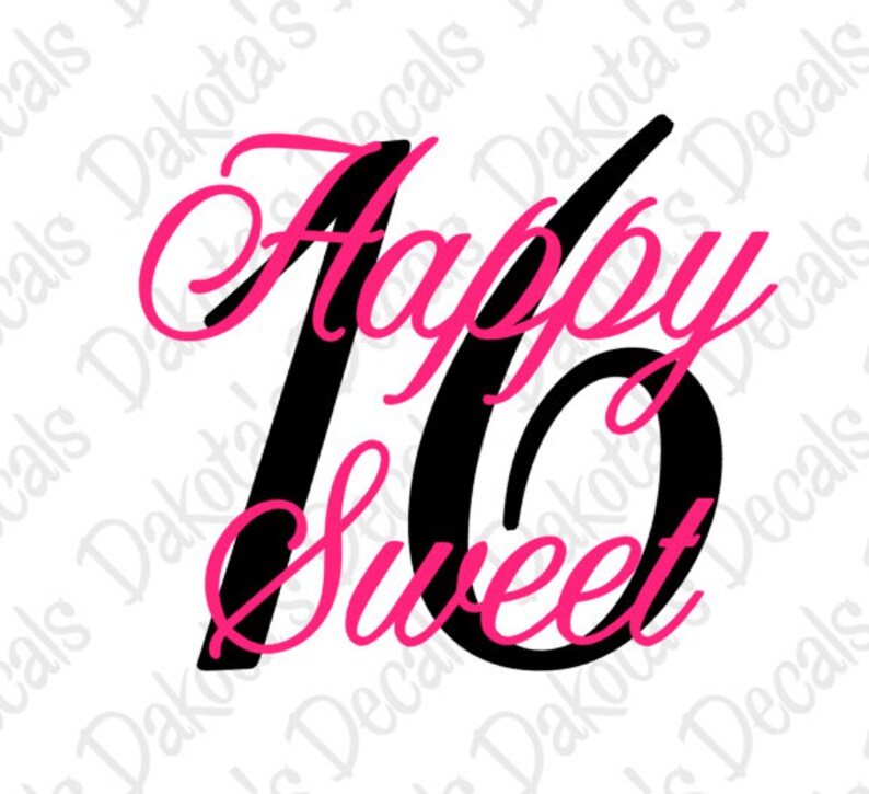 Free Free 338 Sweet Sixteen Svg Free SVG PNG EPS DXF File