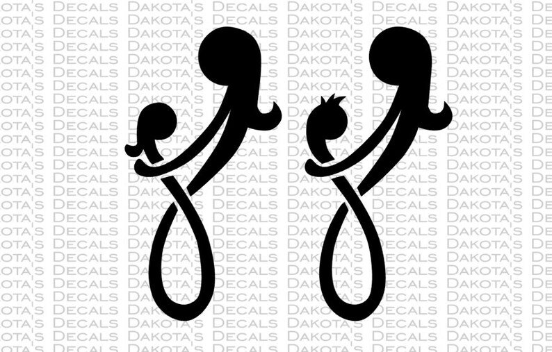 Download Mother and Child Son or Daughter Infinity Loop SVG for | Etsy
