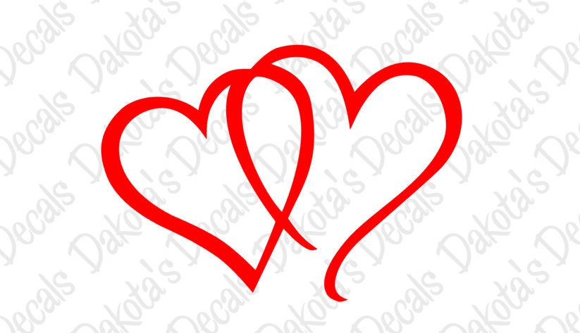 Interlocking Hearts SVG/DXF/PNG for Download.
