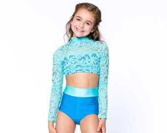 Asher Set Briefs and Criss Cross High Neck Long Sleeved Top