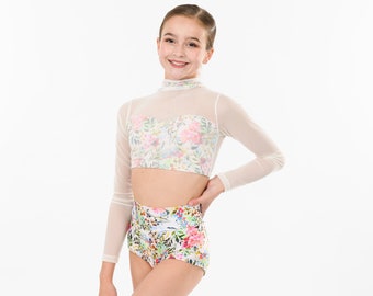 Asher Set Briefs and Criss Cross High Neck Long Sleeved Top