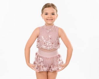 Tiny Dancer Amelia Set Bubble Short and High Neck Leotard