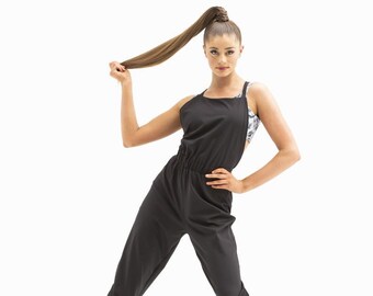 black dance jumpsuit