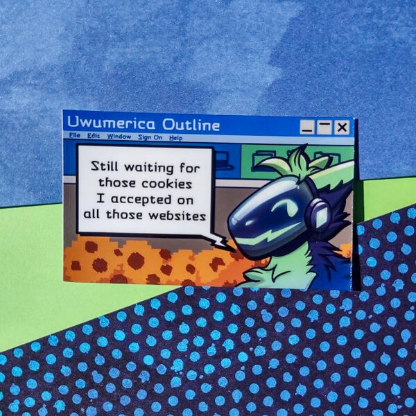 Furry Computer Sticker - Etsy