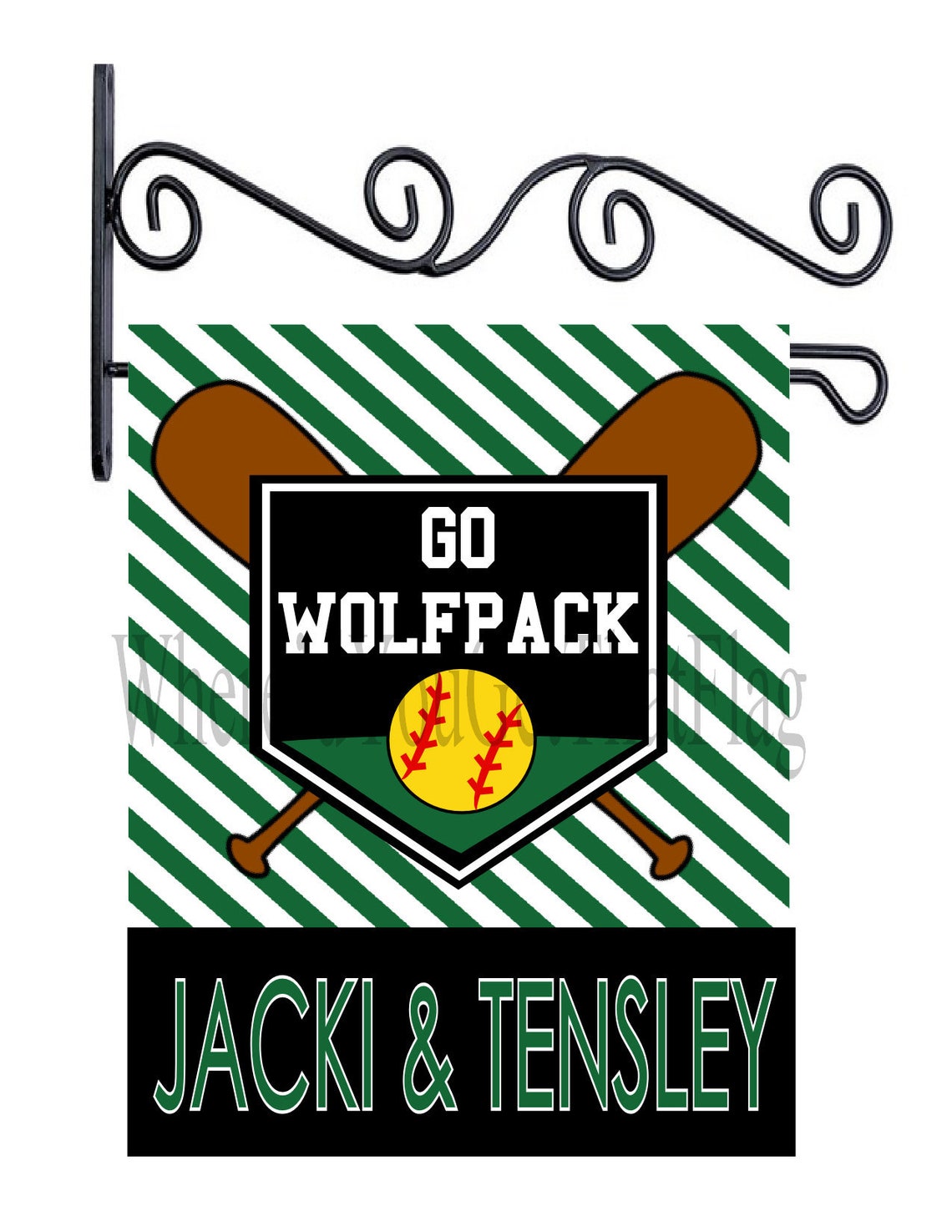 Custom Personalized Garden Sign Softball Diamond You Pick Etsy