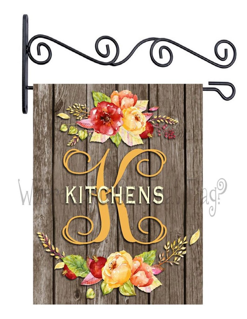 Custom Personalized Garden Sign Wood Look Floral | Etsy