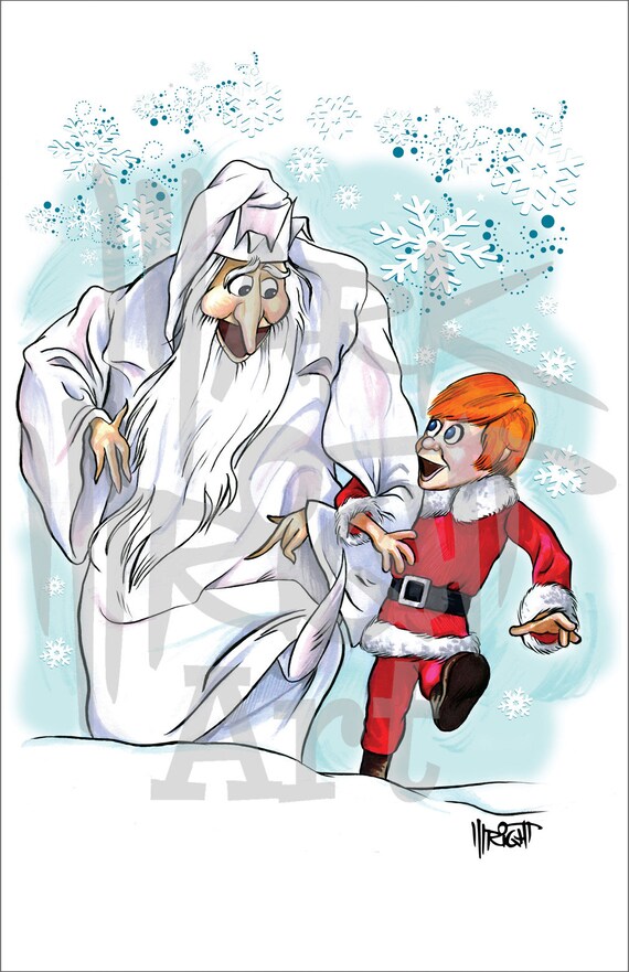 2016 Hallmark Santa Claus Is Comin To Town Winter Warlock Ornament B4