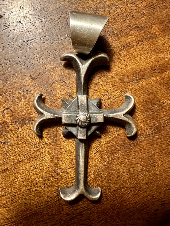Chimney Butte sterling cross pendant